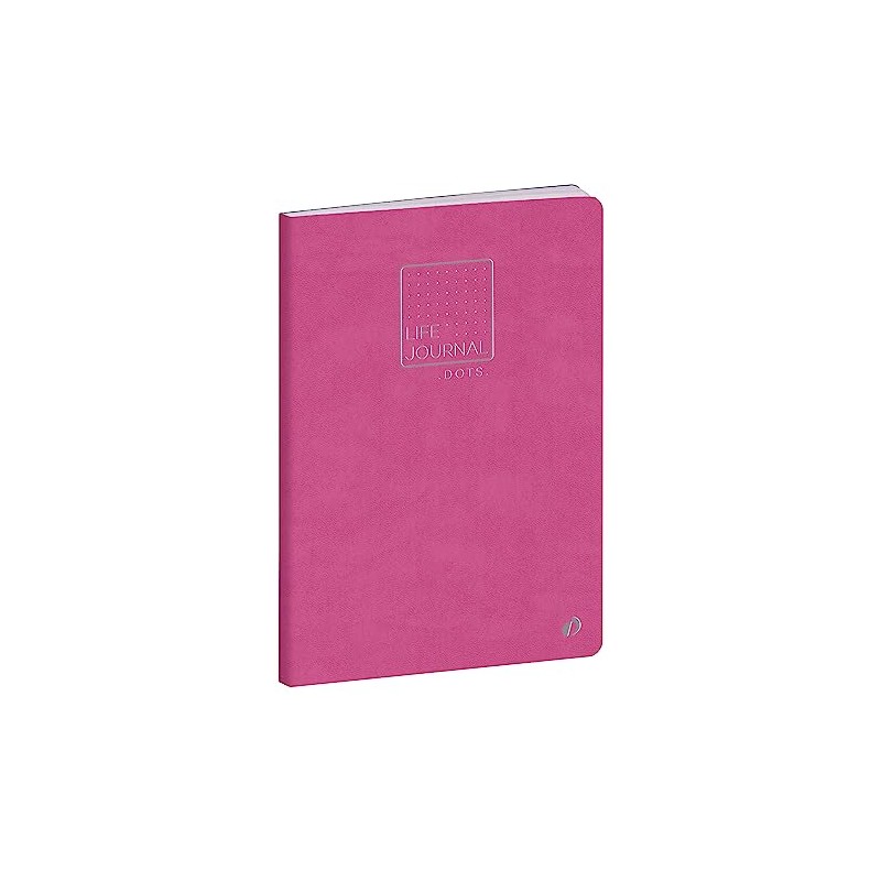 LJ Slim Notebook 21 Dots Peony Pink