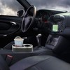 Beavorty Portavasos Doble para Coche, Plástico Negro, Antideslizante