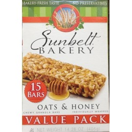 OATS & HONEY Chewy Granola Bars 15-Count VALUE PACK (5 Boxes)