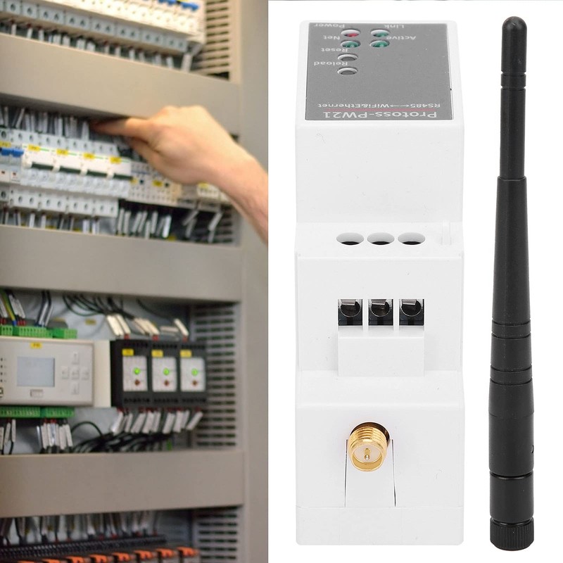 BOROCO RS485 to Ethernet/WLAN Converter, RS485 WiFi Bridge, Modbus for