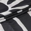 Black Floral Mid Century Shower Curtain, 36x72 Inch Waterproof Polyester