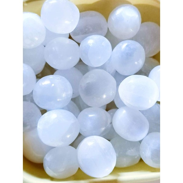 Crystals Tumbled Selenite Tumble Stone - A Grade Quality 1