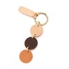 IL BISONTE Key Chain, Key Ring, Leather, Genuine Leather, Cowhide