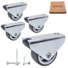 SKIR'CO Pack of 4 Small 30 mm Furniture Castors Rubber