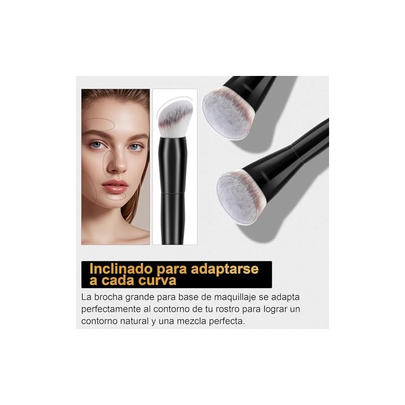 START MAKERS Brocha para Base y Brocha para Corrector de