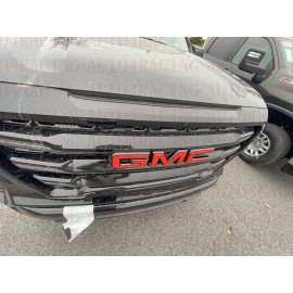 CAPSBAY 2019 2020 2021 GMC Sierra Front Grill  Red Black Emblem Kit Overlay Emblem