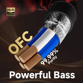 TODN 3.5mm to RCA Audio Cable for Audiophile with 4-Core OFC, Shielded RCA to AUX Cable for Smartphone/Tablets to Speaker/Amps/Stereos (6.5ft/2m)