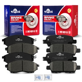 YXPCARS Front and Rear Ceramic Disc Brake Pads Set Replacement for Nissan Murano 2011 2012 2013 2014