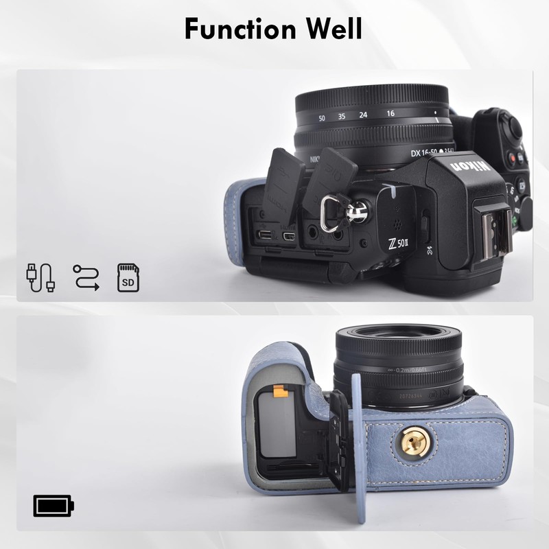 VOVMOEYA Protective Camera Case for Nikon Z50 II Mirrorless Camera,for