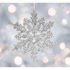 Kremers Schatzkiste Ice Crystal Hanging 30 cm Acrylic Snowflake Transparent