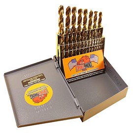 Drill Hog 21 Pc Cobalt M42 Junior Drill Bit Set 1/16" to 3/8"