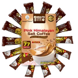 AMAZIN CHOICES Pink Himalayan Salted Coffee, No Soybeans, Perfect for On-the-go, Vietnamese Salted Coffee Experience - Snack Viet - Himalayan Pink Salted Coffee - Pack of One - 7.61oz (12ct x 0.63oz)