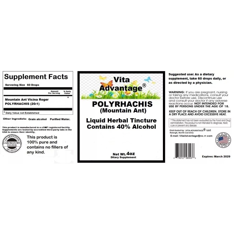 Vita Advantage 100% PURE WILD Mountain Ant Vic. Roger Polyrhachis
