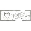 Banner Sign Happy Anniversary 60"x20"
