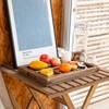 Yangbaga Rustic Wooden Serving Trays with Handle - Set of