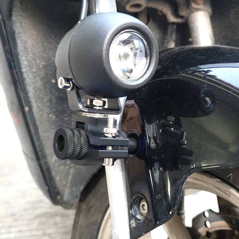HQTS Motorcycle Headlight Holder Mount Bracket Motorcycle Fender Mudguard Fog
