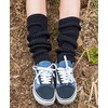 YUANQIAN Women Winter Extra Soft Long Legwarmer Warmer Knitted Stirrup
