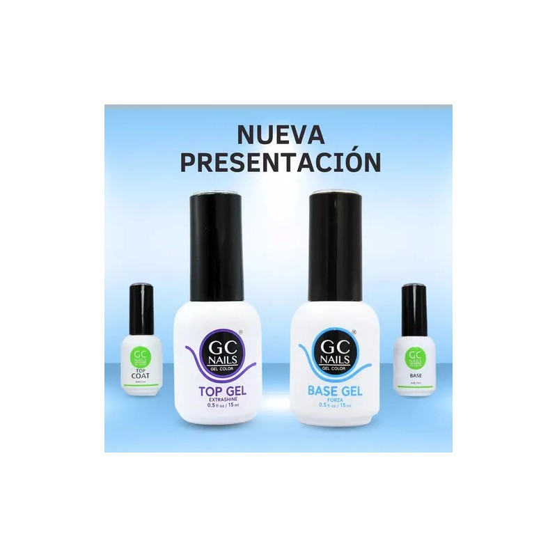 Base Top Gel 3 Pasos Uñas Gel Gc Nails