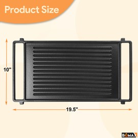 WB31X24998 Reversible Cast Iron Griddle Replacement Parts for GE Stove, WB31X24738 Griddle Insert for GE Stove, Reversible Grill Combo Cooking Products Replacement Parts