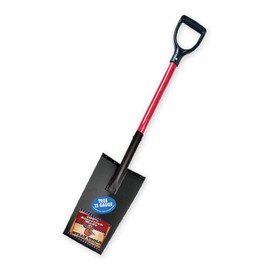 BULLY TOOLS 82500 12-Gauge Edging and Planting Spade with Fiberglass D-Grip Handle