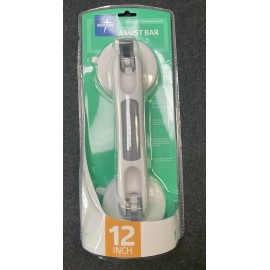 Medline Bath Safety Suction Cup Assist Bar, 12 Inch- NEW IN PACKAGE
