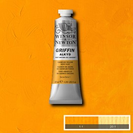 Winsor & Newton Griffin Alkyd Oil Paint, Cadmium Yellow Deep Hue, 37ml Tube