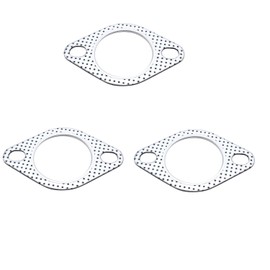 SHLPDFM 3 Pieces 2 Inch Exhaust Gasket 2 Holes Universal Flange Seal for Inner Diameter 2 Inch / 51 mm Exhaust Pipe/Turbo Vehicle