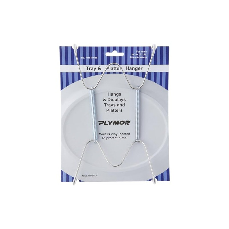 Plymor Stainless Steel Wall Mountable Tray and Platter Hanger, 8.25"