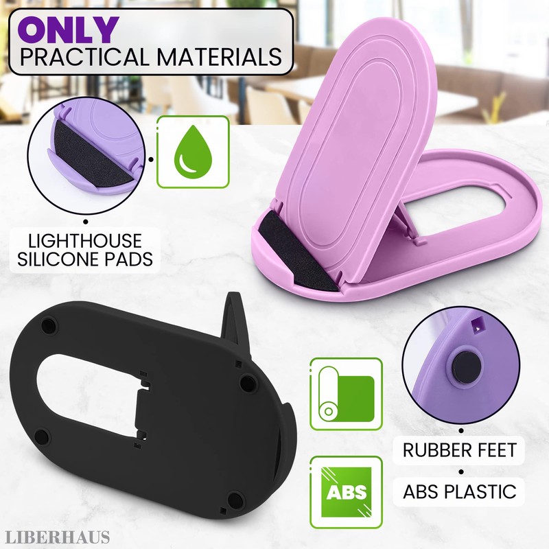 12Pcs Portable Phone Stand for Desk Cute - 4 to
