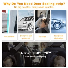 Car Door Edge Protector, 5M Car Edge Trim Rubber Seal Protector with U Shape Car Protection Door Edge Guard Fit for Most Car(Clear, 16FT)