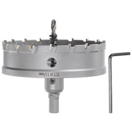 HARFINGTON Metal Hole Saw TCT Carbide Cutter 115mm / 4-1/2" Dia for Stainless Steel, Metal