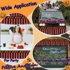 4Pcs Halloween Banner Decorations, 39Ft Pumpkin Foil Fringe Tinsel Streamer