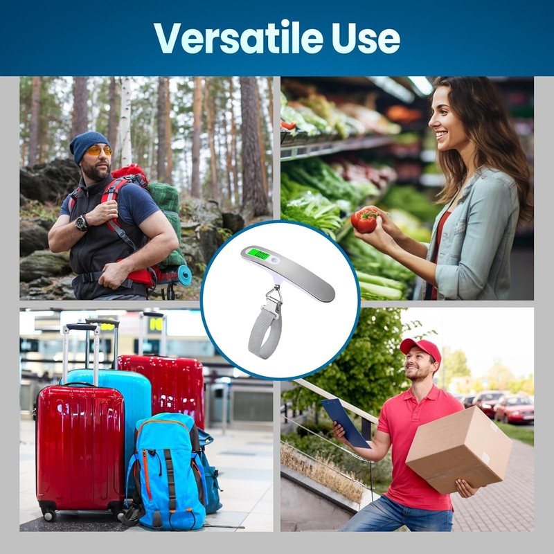 MAYA Digital Luggage Scale, Portable Luggage Weight Scale, Hanging Suitcase