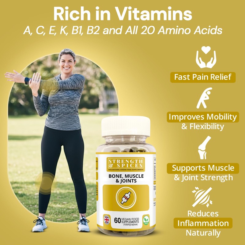 Strength & Spices Bone, Muscle & Joints 100% Natural Supplement