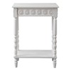 SOFE White Wood End Table, Modern Living Room Side Table,