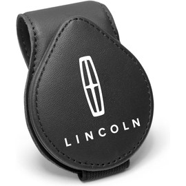 Genuine Leather Car Sunglasses Holder - Visor Clip Accessory