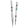 Womens Red Rose Pen and Letter Opener Gift Boxed Set