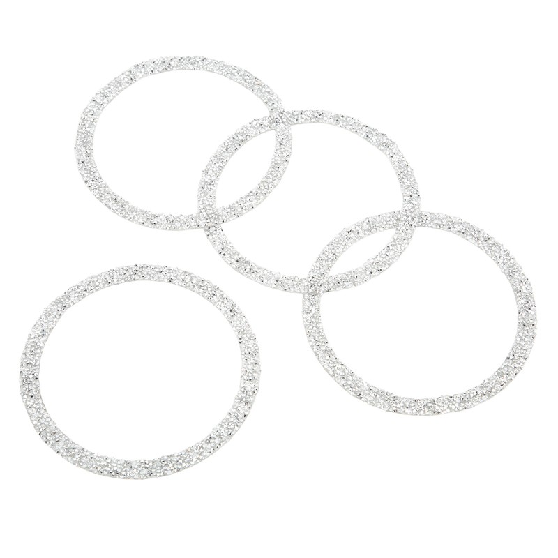 4PCS Bling Car Speaker Cover Vehicle Door Audio Speaker Reflective