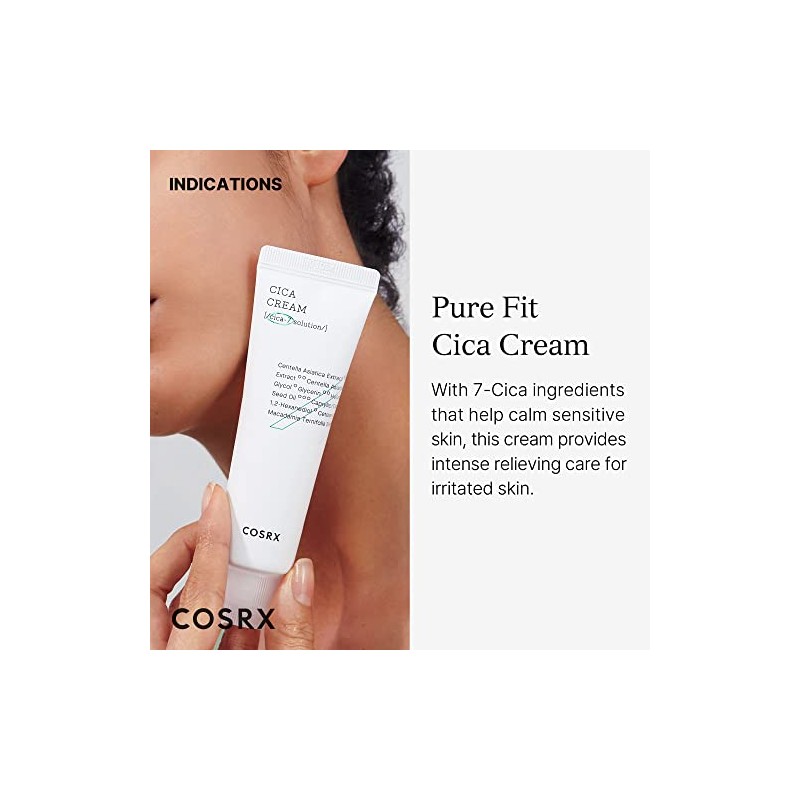 COSRX Pure Fit Cica Cream, 50ml 1.69 fl.oz Centella Moisturizer