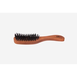 Long Hair Hair, Narrow Pear Wood, Extra Hard Boar Bristles, 5 Rows