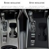 2Pcs Gear Shift Frame Console Panel Trims Cover Cup Holder