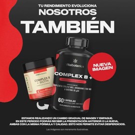 Complejo B Completo, Vitamina B12, B1, B2, B3, B5, B6, Biotina y Arandano | Vitamina b complex para mujer y hombre | VITAL BOTANICS
