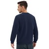 TACVASEN Fleece Pullover Men Crewneck Sweat Shirts with Side Zipper