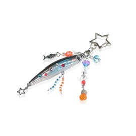 Fish Keychain with Charm Unique Fish Charms Decorative Pendant for Bags Backpack Gifts Accessories