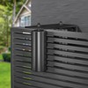 JUGREAT 2 Pack Heavy Duty Slide Gate Guide Roller 6"Black