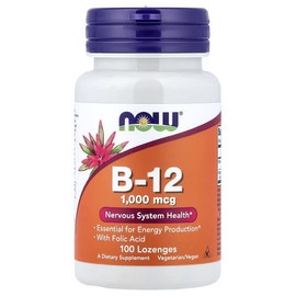 NOW Foods, B-12, 100 Candy Tablets / NOW Foods (나우푸드), B-12, 사탕 정제 100정