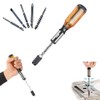 Gazaar Push Pull Ratchet Screwdriver, Adjustment Spiral Ratchet Screwdriver, Semi