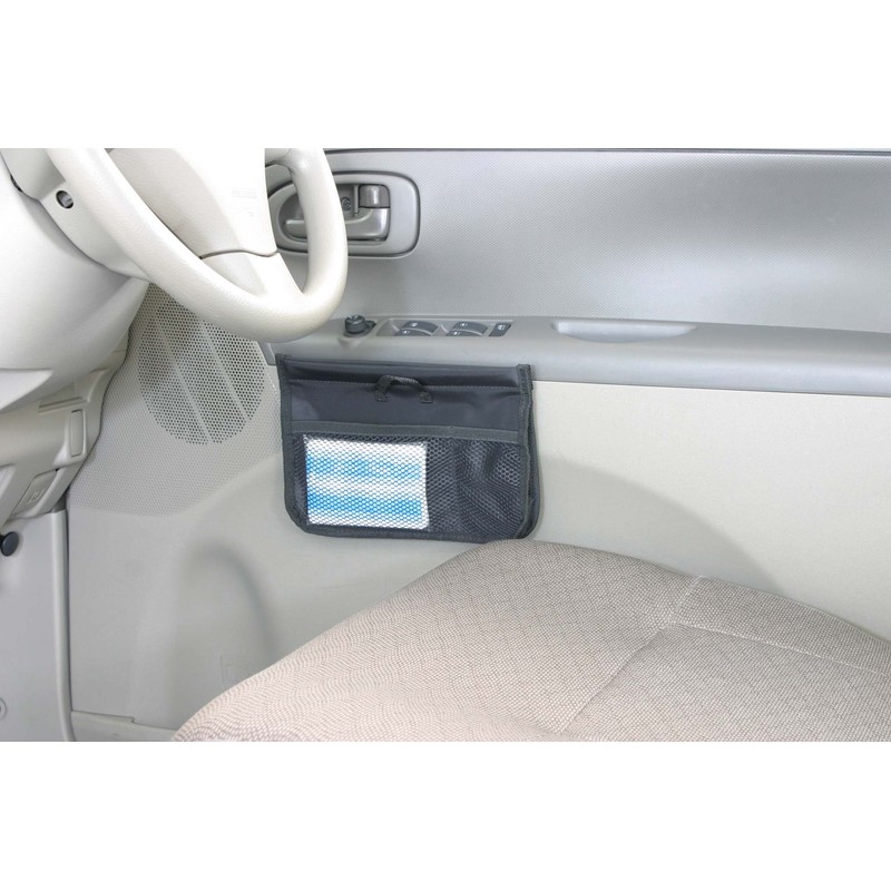 ナポレックス(Napolex) 純正感覚 車用ゴミ箱 超薄型 抗菌防臭加工 ドアポケットやドアの内張り センターコンソールへ取付可 グッズ 160X230X70mm カー用品