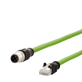 SENSOR CABLE, M12 PLUG 4POS-RJ45, 1M 142M4D15010 By METZ CONNECT