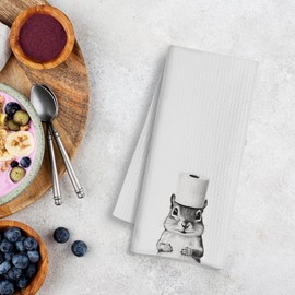 WFSM Squirrel Gifts Hand Towels - Squirrel Decorative Towels for Bathroom, Cute Animal Bathroom Decor, Squirrels Decor, Squirrels Gifts for Kids, 16×24 Inches